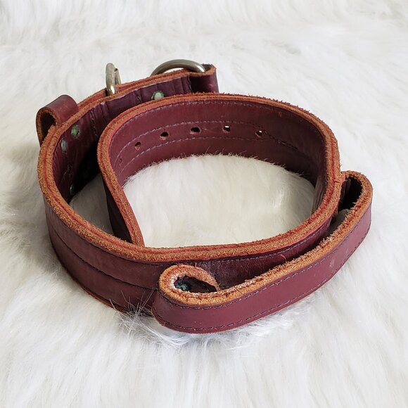 Signature K9 Heavy Duty Agitation Collar with Handle, 2-Inch, Burgundy - Picture 6 of 8